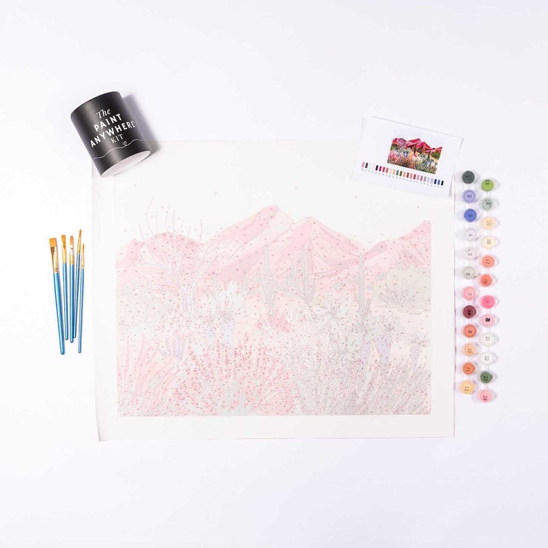 Home- Let’s Paint Anywhere Painting Kits- Bright Desert