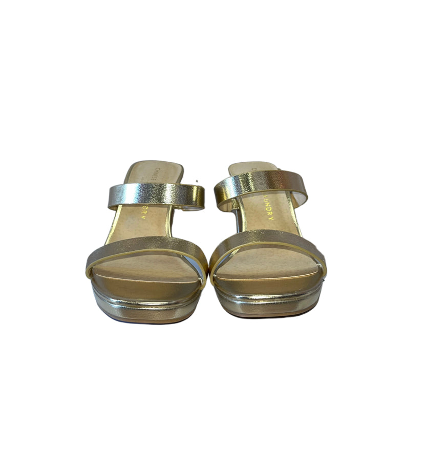 Shoes- Chinese Laundry Tete Heels in Light Gold