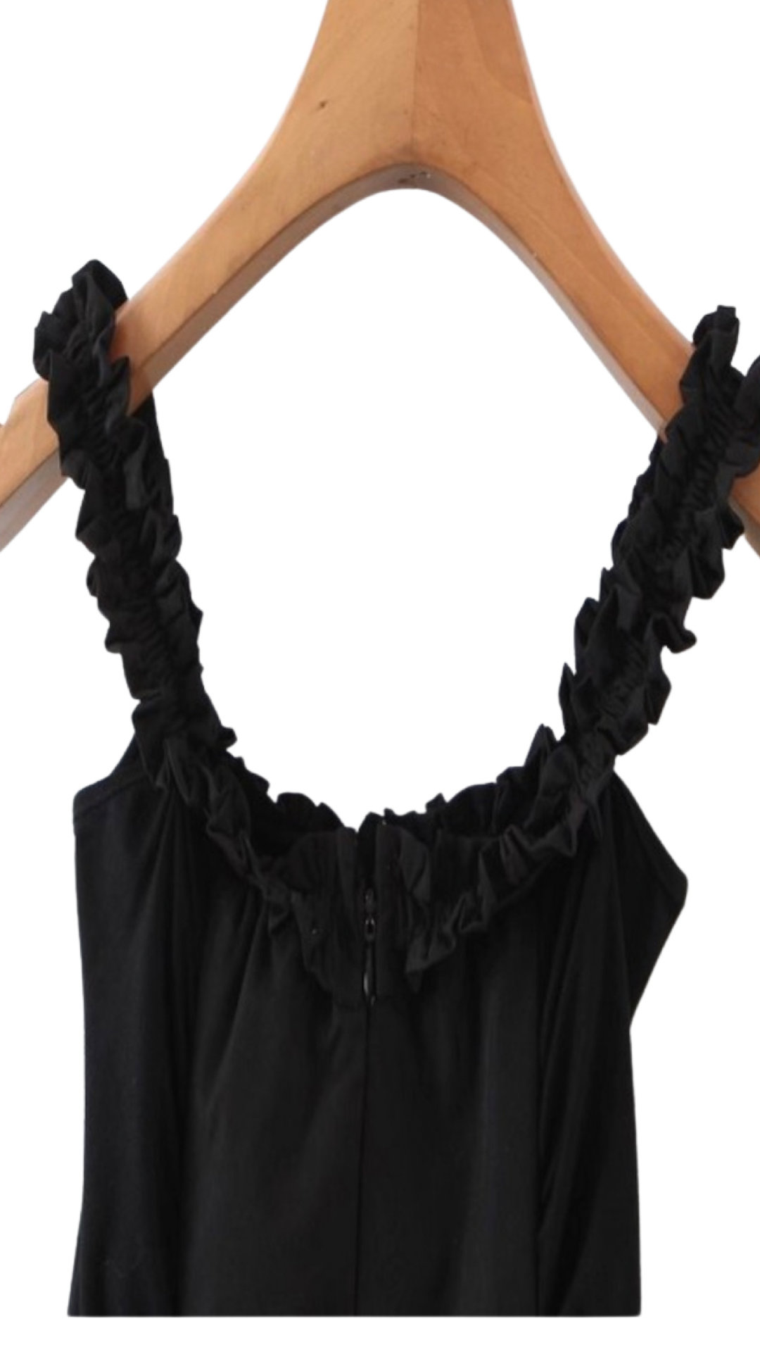 Apparel- M&E  Black  Button Down Ruffled Dress