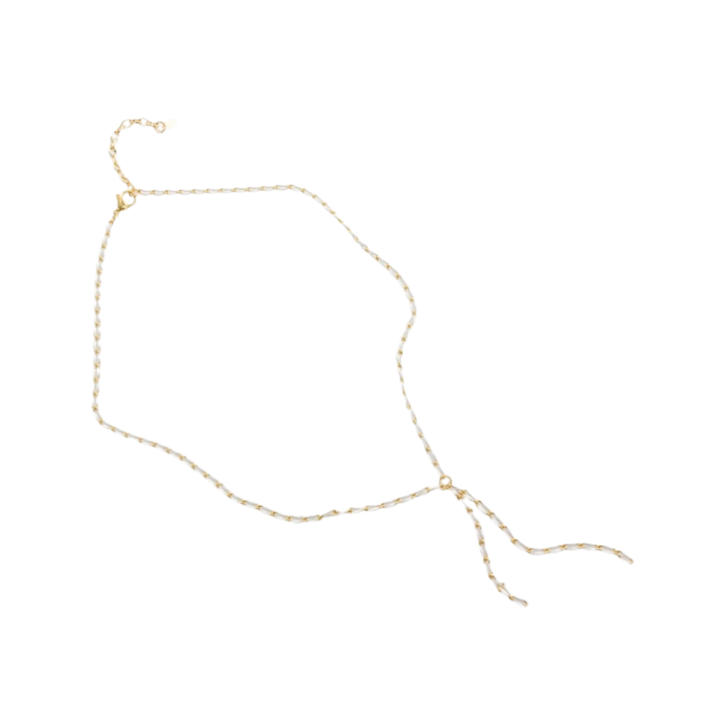 Necklaces- M&E Bling Dainty Enamel Chain