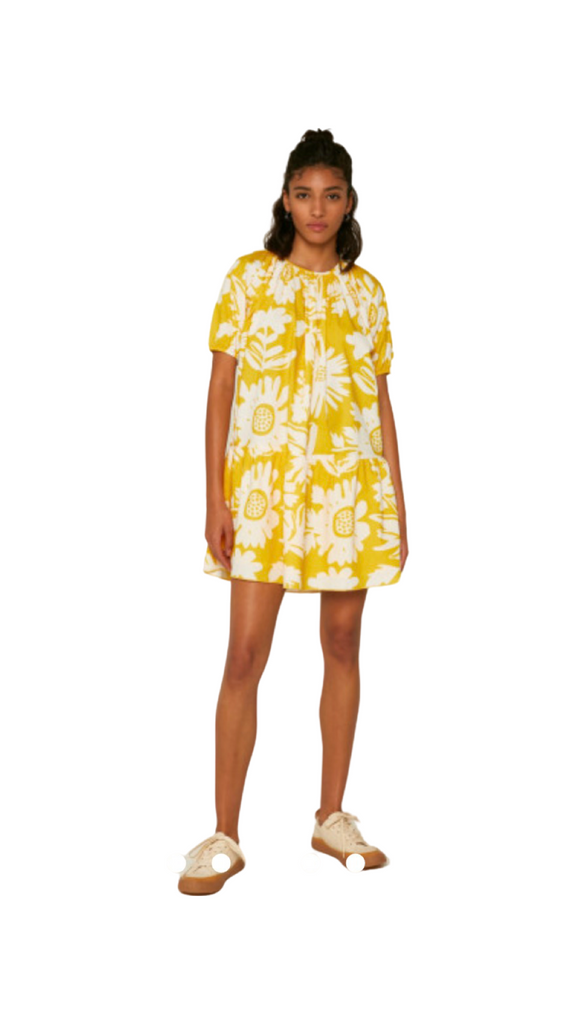 Apparel- Compania Yellow and White Print Dress – Milla & Co