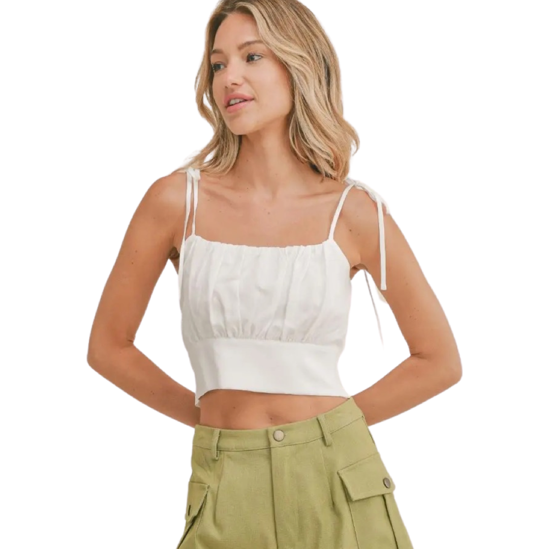 Apparel- Sadie and Sage Lilly Tie Strap Top