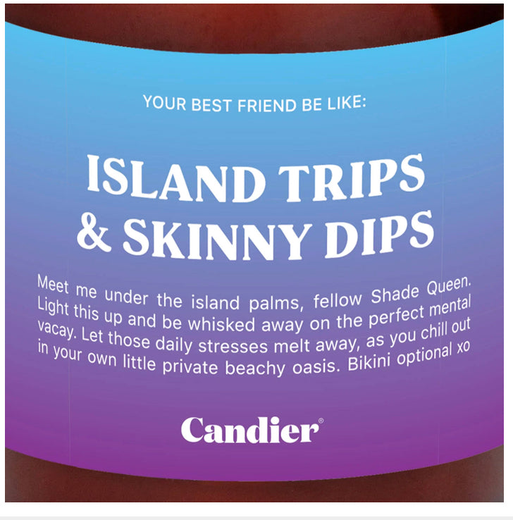 Candles- Ryan Porter Island Trips and Skinny Dips Candle