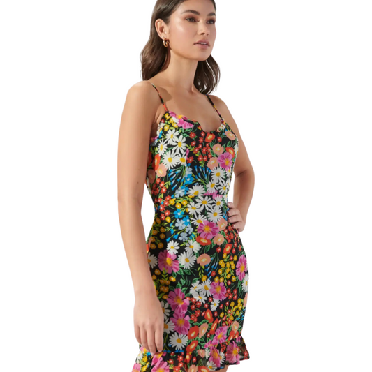 Apparel- Sugarlips Lupita Floral Kaia Ruffle Mini Dress