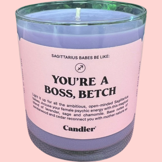 Candles - Ryan Porter Horoscope Sagittarius Babes Be Like: You’re A Boss, Betch Candle