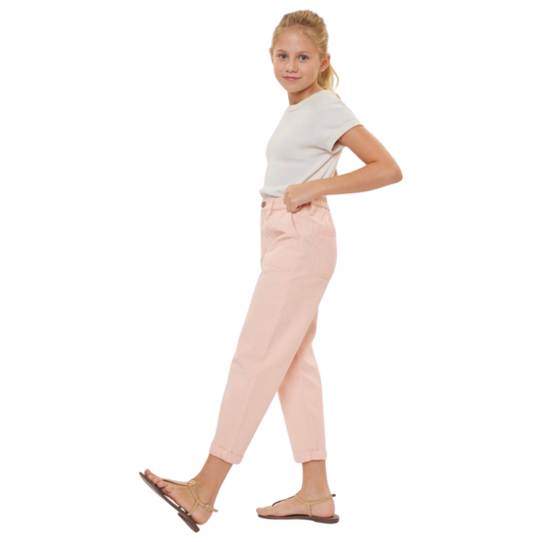 Girls- Kan Can Kids Mom Jeans Pink