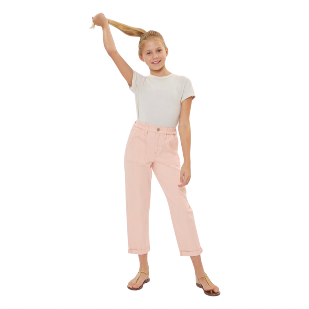 Girls- Kan Can Kids Mom Jeans Pink