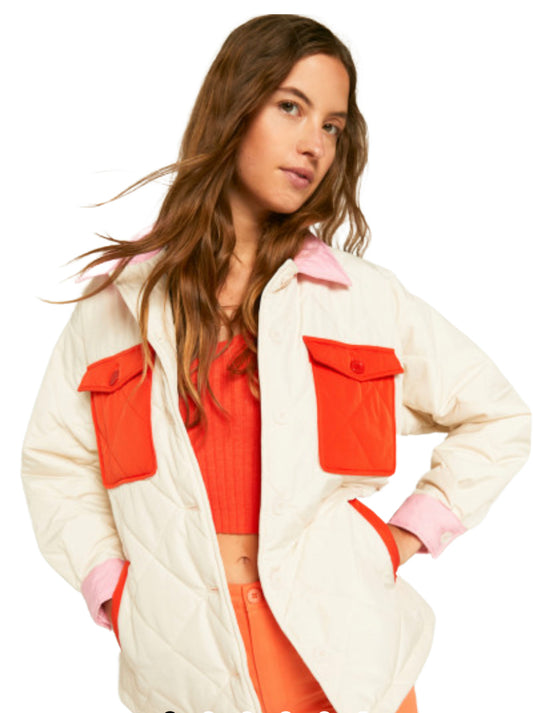 Apparel- Compania Fantastica Barbour Style Jacket Multi