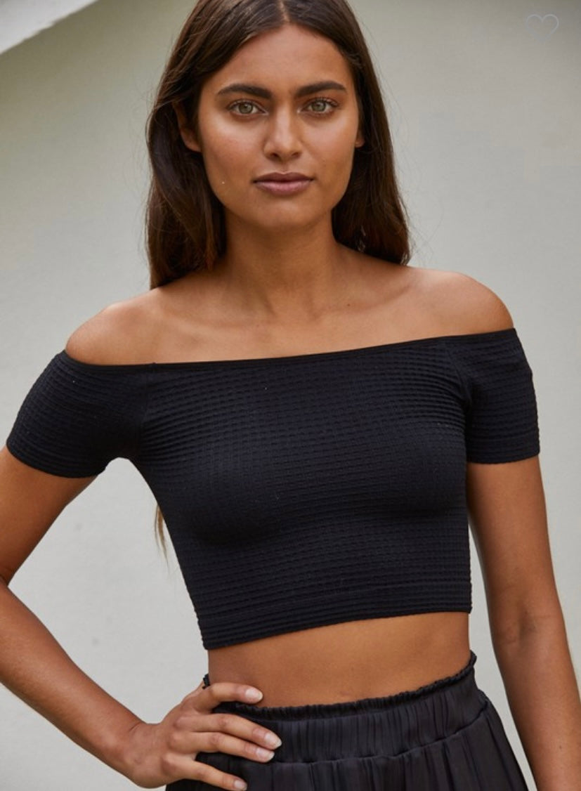 Apparel- By Together Thinking of You Cropped Top