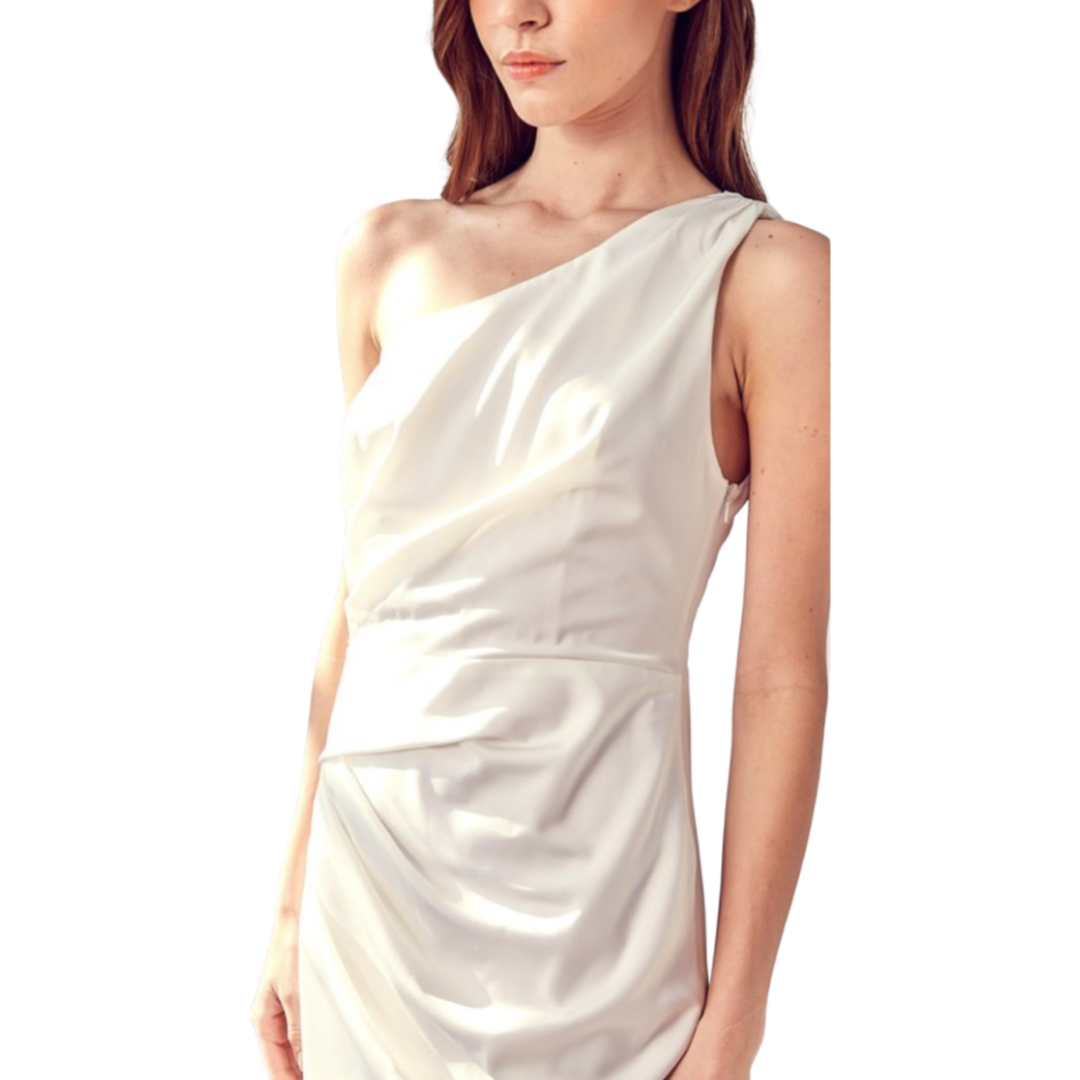 Apparel- Do+Be One Shoulder Pleats Dress