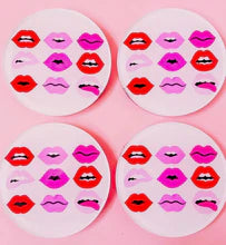 M&E Home Collection- Tart By Taylor Pucker Up Coasters