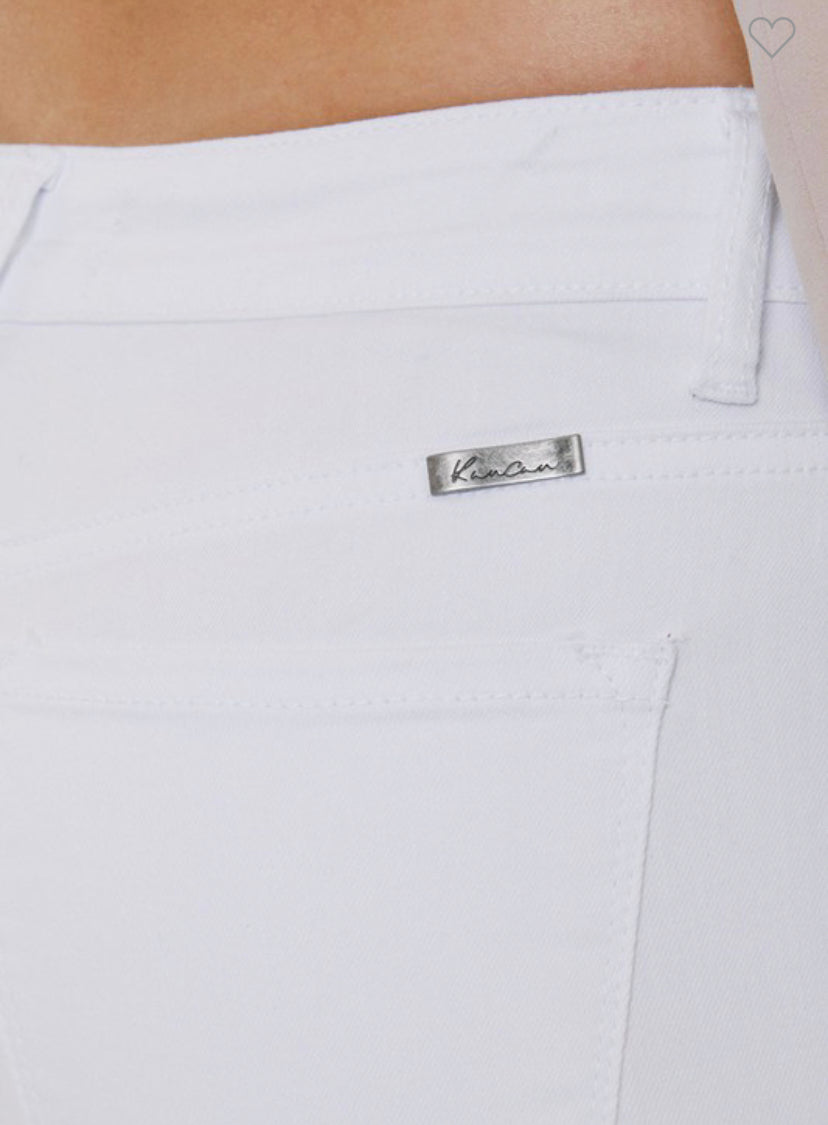 Apparel- Kan Can White Ultra Stretch Skinny Jeans