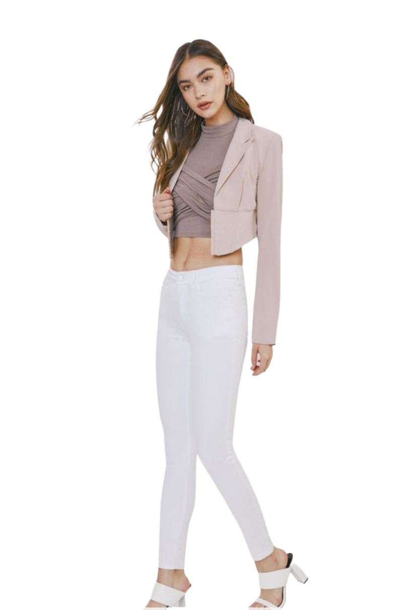 Apparel- Kan Can White Ultra Stretch Skinny Jeans