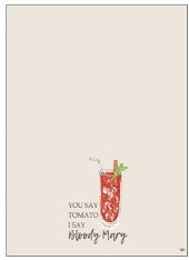 Bar Towels- Say Tomato Cream/Multi 20x28